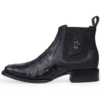 Botin Vaquero de Avestruz Original Horma Cuadrada LAB-82BV0305 3 LAB-82BV0305-060  - from alligatorwarehouse.com