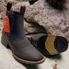 Mens Brown Square Toe Ankle Boots 2 Q82BU2794EE:Q82BU2794060EE  - from alligatorwarehouse.com