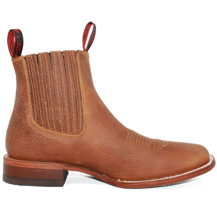 Botines Charro Quincy con Punta Cuadrada Color Tan 6   - from alligatorwarehouse.com