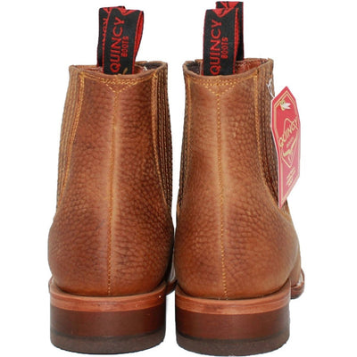 Botines Charro Quincy con Punta Cuadrada Color Tan 4   - from alligatorwarehouse.com
