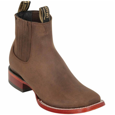 Botines Charros de Cuero Crazy Punta Cuadrada Los Altos Boots Color Cafe LAB-82B6207 1 LAB-82B6207-060  - from alligatorwarehouse.com