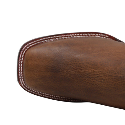 Botines Charros de Cuero Rage Punta Cuadrada Color Nuez LAB-82B9940 6 LAB-82B9940-060  - from alligatorwarehouse.com