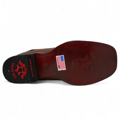 Botines Charros de Cuero Rage Punta Cuadrada Color Nuez LAB-82B9940 4 LAB-82B9940-060  - from alligatorwarehouse.com