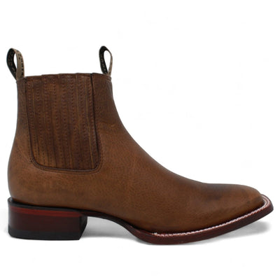 Botines Charros de Cuero Rage Punta Cuadrada Color Nuez LAB-82B9940 3 LAB-82B9940-060  - from alligatorwarehouse.com