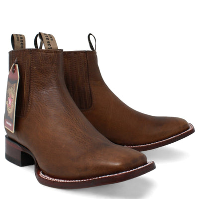 Botines Charros de Cuero Rage Punta Cuadrada Color Nuez LAB-82B9940 1 LAB-82B9940-060  - from alligatorwarehouse.com