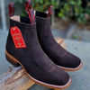 Botines Charros de Gamuza Original Punta Cuadrada Color Chocolate 5   - from alligatorwarehouse.com