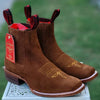 Botines Charros de Gamuza Original Punta Cuadrada Color Shedron 4   - from alligatorwarehouse.com
