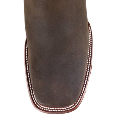 Botines Charros de Gamuza Punta Cuadrada Los Altos Boots Color Cafe LAB-82B6307 4 LAB-82B6307-060  - from alligatorwarehouse.com