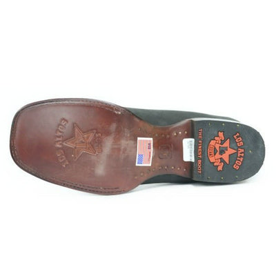 Botines Charros de Gamuza Punta Cuadrada Los Altos Boots Color Gris LAB-82B6309 5 LAB-82B6309-060  - from alligatorwarehouse.com