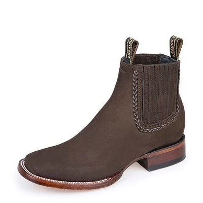 Botines Charros de Gamuza Punta Cuadrada para Mujer Color Chocolate LAB-32B6359 1 LAB-32B6359-050  - from alligatorwarehouse.com