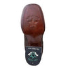Botines Charros de Gamuza Punta Cuadrada para Mujer Color Chocolate LAB-32B6359 5 LAB-32B6359-050  - from alligatorwarehouse.com