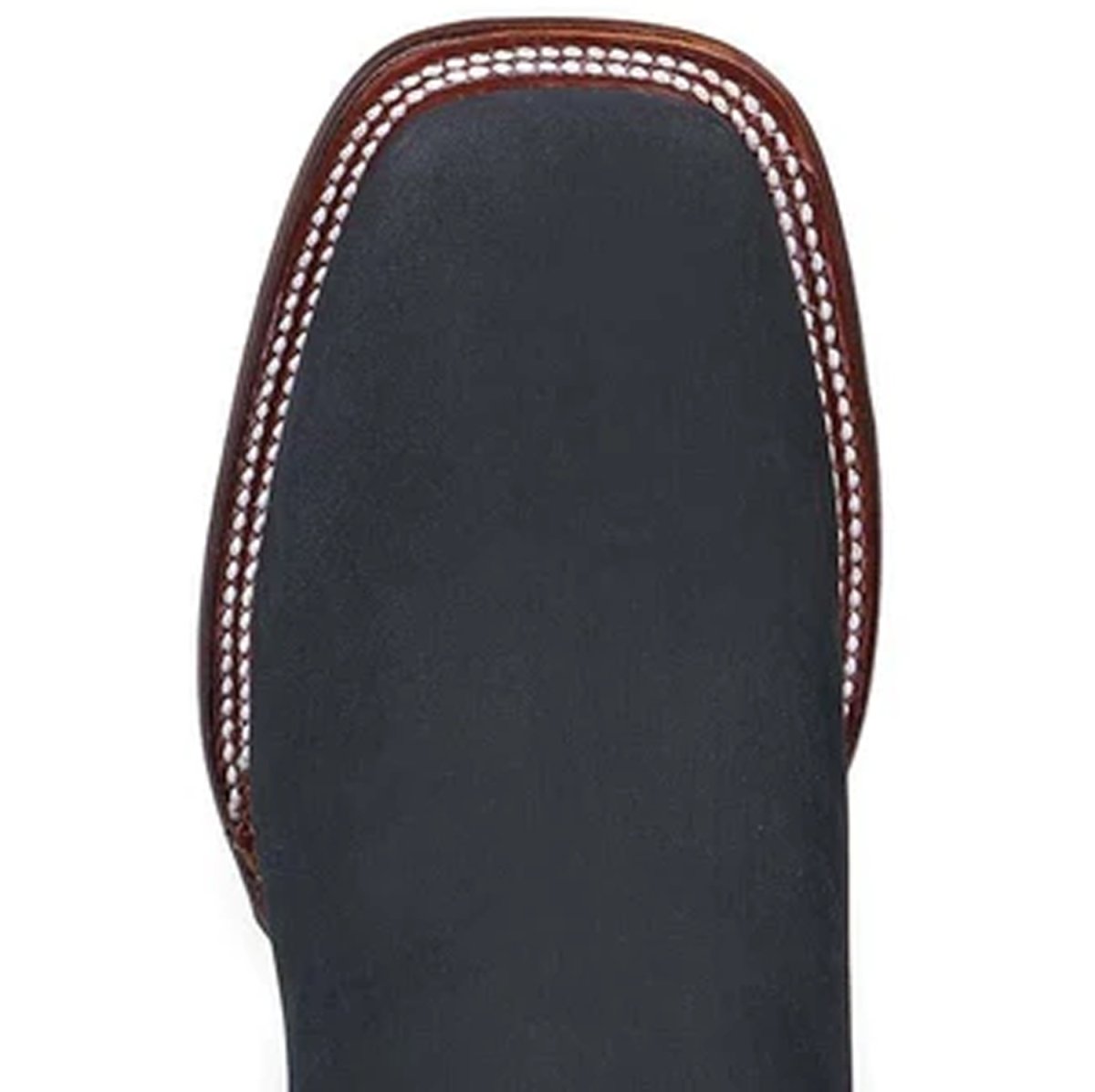 Botines Charros de Gamuza Punta Cuadrada para Mujer Color Negro LAB-32B6305