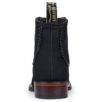 Botines Charros de Gamuza Punta Cuadrada para Mujer Color Negro LAB-32B6305 6 LAB-32B6305-050  - from alligatorwarehouse.com