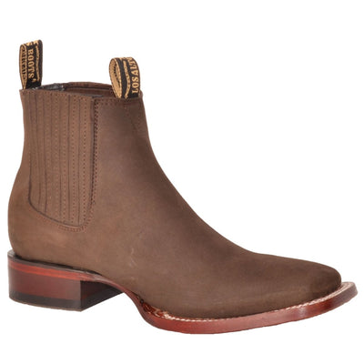 Botines Charros de Gamuza Punta Cuadrada Los Altos Boots LAB-82B6359 3 LAB-82B6359-060  - from alligatorwarehouse.com