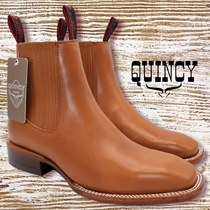 Botines Charros Quincy con Punta Cuadrada Color Miel 2   - from alligatorwarehouse.com