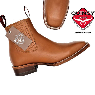 Botines Charros Quincy con Punta Cuadrada Color Miel 4   - from alligatorwarehouse.com