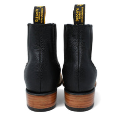 Botines Charros Quincy con Punta Cuadrada Color Negro DIE