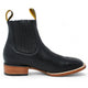 Botines Charros Quincy con Punta Cuadrada Color Negro DIE