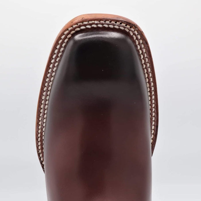 Botines Charros Quincy con Punta Cuadrada Color Vino 7   - from alligatorwarehouse.com