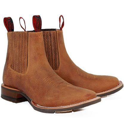 Botas de Cuero Crazy con Flores para Mujer en Horma Rodeo