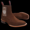 Botines Charros Quincy de Gamuza con Punta Cuadrada Cafe 5   - from alligatorwarehouse.com