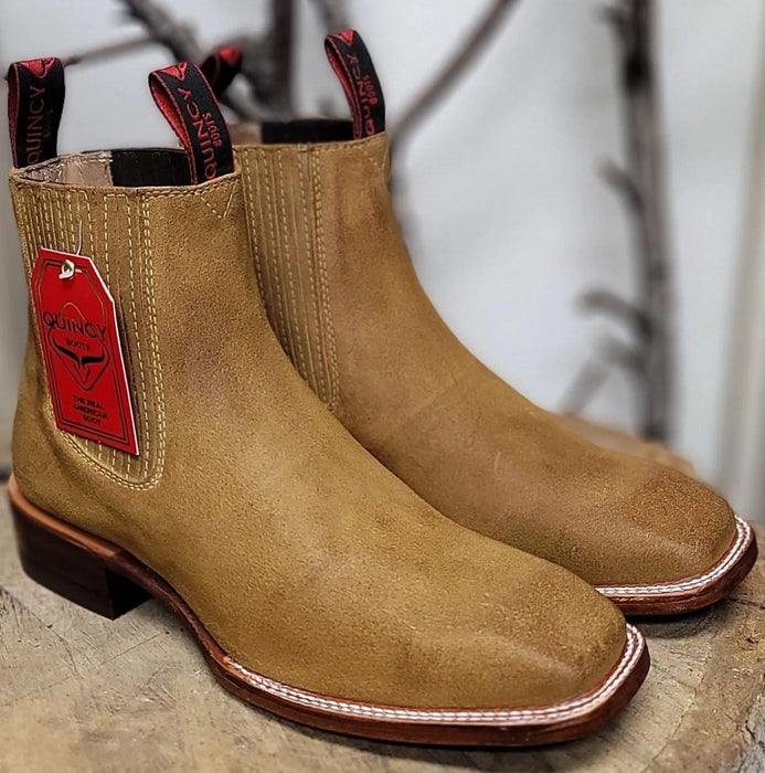 Botines Charros Quincy de Gamuza con Punta Cuadrada 3   - from alligatorwarehouse.com