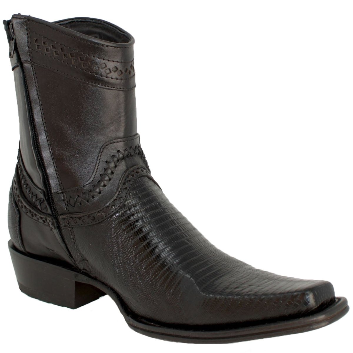 Botines de Armadillo Original Punta Europea Color Negro 76B0705