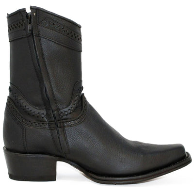 Botines de Cuero Original Punta Europea Color Negro LAB-76B2705 3 LAB-76B2705-060  - from alligatorwarehouse.com