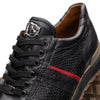 Marco Di Milano Brescia Black Python & Calfskin Sneakers 3 BRESCIA_PYTHON_BLACK_9  - from alligatorwarehouse.com