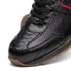 Marco Di Milano Brescia Black Python & Calfskin Sneakers 4 BRESCIA_PYTHON_BLACK_9  - from alligatorwarehouse.com