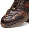 Marco Di Milano Brescia Wash Cognac Python & Calfskin Sneakers 4 BRESCIA_PYTHON_WASH COGNAC_8  - from alligatorwarehouse.com
