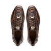 Marco Di Milano Brescia Wash Cognac Python & Calfskin Sneakers 5 BRESCIA_PYTHON_WASH COGNAC_8  - from alligatorwarehouse.com