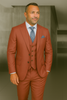 Wool Suit - Italian Made Business Suit by Statement Men's 3 Piece 100% Wool Fashion Suit - Bold Colors 11 AMIRI_Ash_38R  - from alligatorwarehouse.com