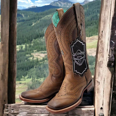 Ranchera Bronce Cowgirl Boots Square Toe 1   - from alligatorwarehouse.com