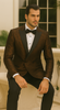 Bronze Double Breasted Rough Streak Pattern Satin Peak Lapel Stacy Adams Men's Jacket 3   - from alligatorwarehouse.com