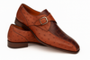 Mezlan Men's Genuine Full Quill Ostrich Leg Monk Brown  Strap Shoes 6   - from alligatorwarehouse.com