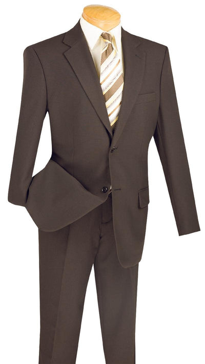 Brown Regular Fit 2 Piece Suit 1 SO12PP_BROWN_38S  - from alligatorwarehouse.com