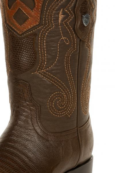 Men's Wild West Teju Lizard Skin 3X Toe Boots 29507 34 2950703-060  - from alligatorwarehouse.com