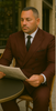 Wool Suit - Italian Made Business Suit by Statement Men's 2 Piece 100% Wool Double Breasted Suit - Micro Windowpane 13 DBSALOTE_Black_38R  - from alligatorwarehouse.com