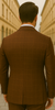 Wool Suit - Italian Made Business Suit by Statement Men's 3 Piece 100% Wool Modern Fit Suit - V-Neck Double Breasted Vest 4 MONTESUIT_Brown_38R  - from alligatorwarehouse.com