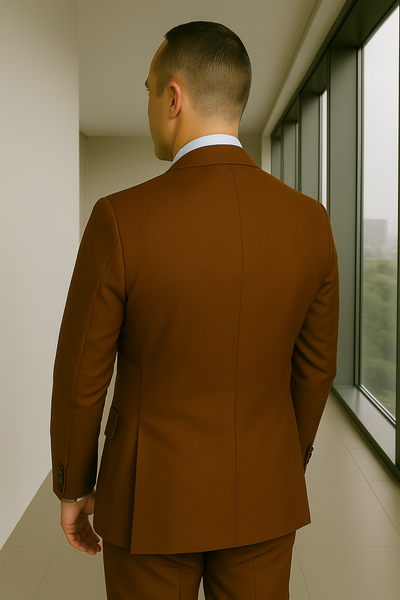 Wool Suit - Italian Made Business Suit by Statement Men's 3 Piece 100% Wool Fashion Suit - Bold Colors 20 AMIRI_Ash_38R  - from alligatorwarehouse.com