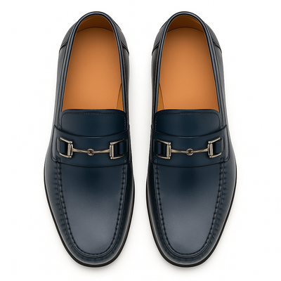 Mens Mezlan Brussels Metal Ornament Calfskin Loafer Dress Shoe in Tan 14   - from alligatorwarehouse.com