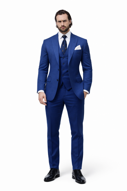 Bullet Train Tangerine Blue Suit