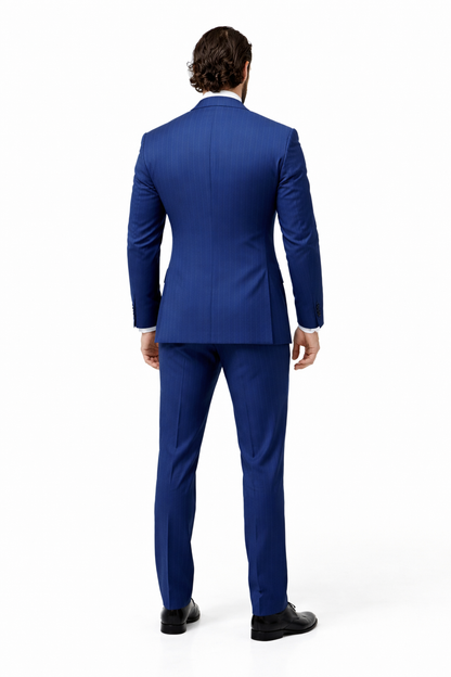 Bullet Train Tangerine Blue Suit