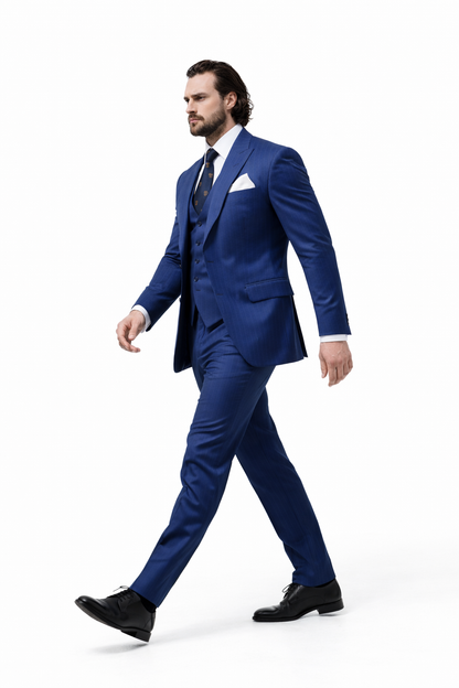 Bullet Train Tangerine Blue Suit