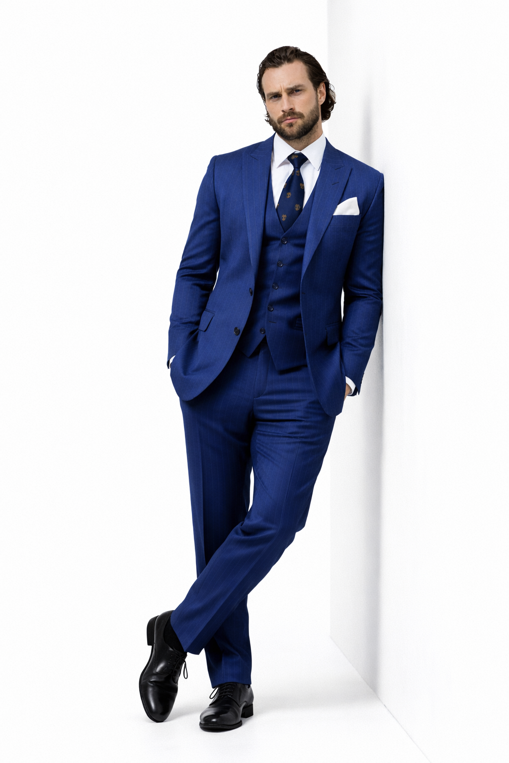 Bullet Train Tangerine Blue Suit