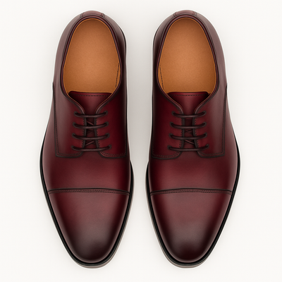 Mens Mezlan Republic Calfskin Cap Toe Blucher Dress Shoe in Tan 16   - from alligatorwarehouse.com