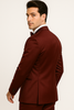 Elite Burgundy Satin Suit – Wedding - Prom 8 M390SK-10-34s  - from alligatorwarehouse.com