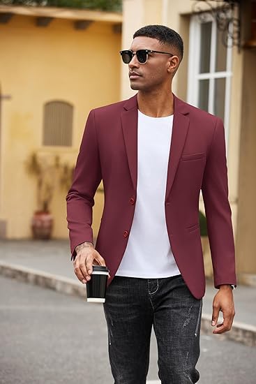 Cheap Blazers For Men - Inexpensive Blazer - Mens Discount Knit Blazer in 20 Colors On Sale