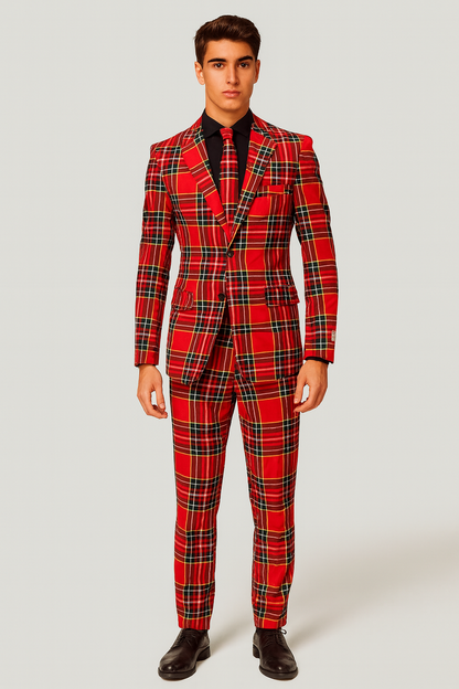 Plaid Christmas Suit